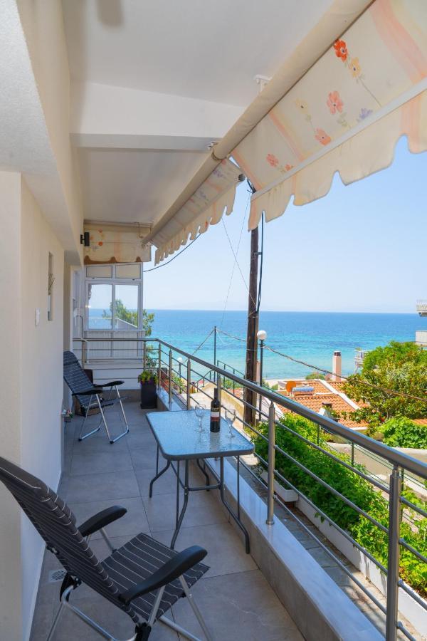 Zoe Seaview Apartment By Rentalspro - Nea Moudania Halkidiki Eksteriør bilde